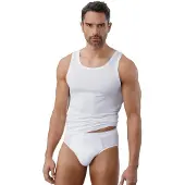 Schiesser Braga '95/5' gris plateado / blanco