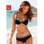 LASCANA Bikini negro / blanco