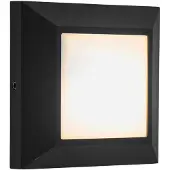 Lutec HELENA, superficie, cuadrada, 3000 K, IP54, negro