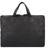 Harold's Submarine Maletín Piel natural 36 cm negro