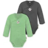 Normani Pijama entero/body 'Kaitaia' beige / gris oscuro / esmeralda / kiwi / blanco