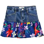 Desigual , Falda denim volante, Azul, 7/8