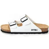 Bayton Zapatos abiertos 'Athena' negro / blanco