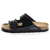 Bayton Zapatos abiertos 'Tracy' gris / negro