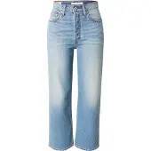 Levi's Ribcage Straight Ankle Cotton Linen Jeans Blue Talla: W28L29 | Pantalones Rectos Outlet | Mujer | Blanco