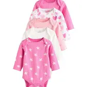 Next Pijama entero/body rosa / rosa / pitaya / blanco