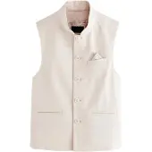 Next Chaleco blanco natural