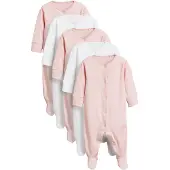 Next Pijama entero/body rosa / blanco