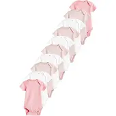 Next Pijama entero/body rosa / blanco