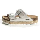 Bayton Zapatos abiertos 'Silvia' negro / plata