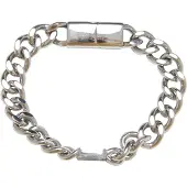 Karl kani Pulsera 'Cubanlink' plata