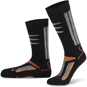 Normani Calcetines gris moteado / naranja / negro