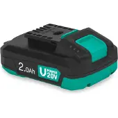 Vonroc Batería 20V – 2.0Ah | con conéxion USB-C bidireccional