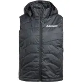 Adidas - Women's MT Insulated Hooded Vest - Chaleco de fibra sintética size M, gris