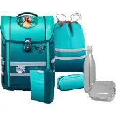 MCNEILL Perfecto Juego de mochilas escolares 5 piezas azul
