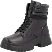 Rieker Botines con cordones negro