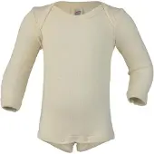 Engel - Baby Body L/S size 74/80, gris
