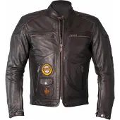Helstons Rastreador Natural chaqueta de cuero Negro 2XL hombres