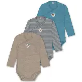 Normani Pijama entero/body azul / gris / taupe / gris oscuro