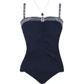Sunflair Traje de baño marino / blanco