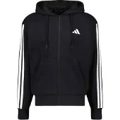 Adidas Sudadera con cremallera deportiva 'Essentials' negro / blanco