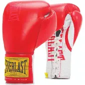 Everlast Guantes De Boxeo De Cuero Artificial 1910 Sparring Laced