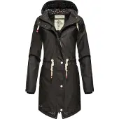 NAVAHOO Chaqueta funcional 'Flower of Ocean' negro / blanco