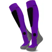 Normani Calcetines deportivos gris moteado / lila neón / negro