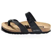 Bayton Sandalias de dedo 'Diane' negro