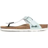 Bayton Sandalias de dedo 'Carins' menta / negro / plata