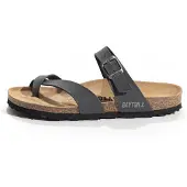 Bayton Sandalias de dedo 'Triade' antracita / negro