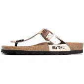 Bayton Sandalias de dedo 'Mercure' oro rosa