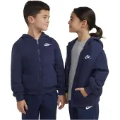 Nike Sudadera con cremallera 'CLUB FLEECE' navy / blanco