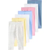 Next Leggings amarillo / gris claro / rosa / blanco