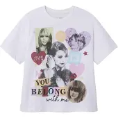TWO SOON Camiseta 'Taylor Swift' verde / lila / rojo / negro / blanco
