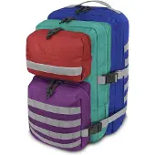 Normani Mochila ' Bedrock ' marino / gris / verde / rojo