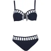 Sunflair Bikini navy / blanco