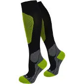 Normani Calcetines deportivos gris / verde / negro