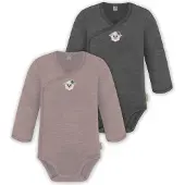 Normani Pijama entero/body 'Kaitaia' taupe / gris oscuro