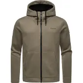 Ragwear Sudadera con cremallera 'Fabian' marrón moteado / negro