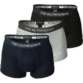 Emporio Armani Calzoncillo boxer navy / gris moteado / negro / offwhite