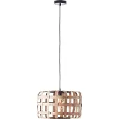Brilliant Lámpara Colgante Woodline Bambú Natural Negro Ø42cm Máx. 60W E27