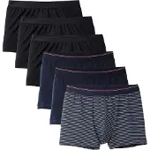 Calida Calzoncillo boxer 'Natural Benefit' azul oscuro / púrpura / negro / blanco