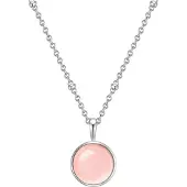 Glanzstücke Cadena rosa claro / plata