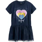 Desigual , Vestido corto corazón, Azul, 11/12