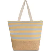 Normani Bolsa de playa 'Mackay' beige moteado / azul pastel / amarillo