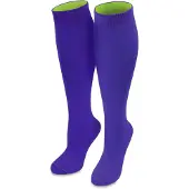 Normani Calcetines hasta la rodilla añil / amarillo neón