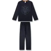 Sanetta Pijama 'Tiger' azul oscuro / gris