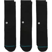 Stance - Icon 3 Pack - Calcetines multifuncionales size 47-50, negro