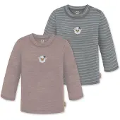Normani Camiseta 'Taupo' gris / gris moteado / rosa / blanco